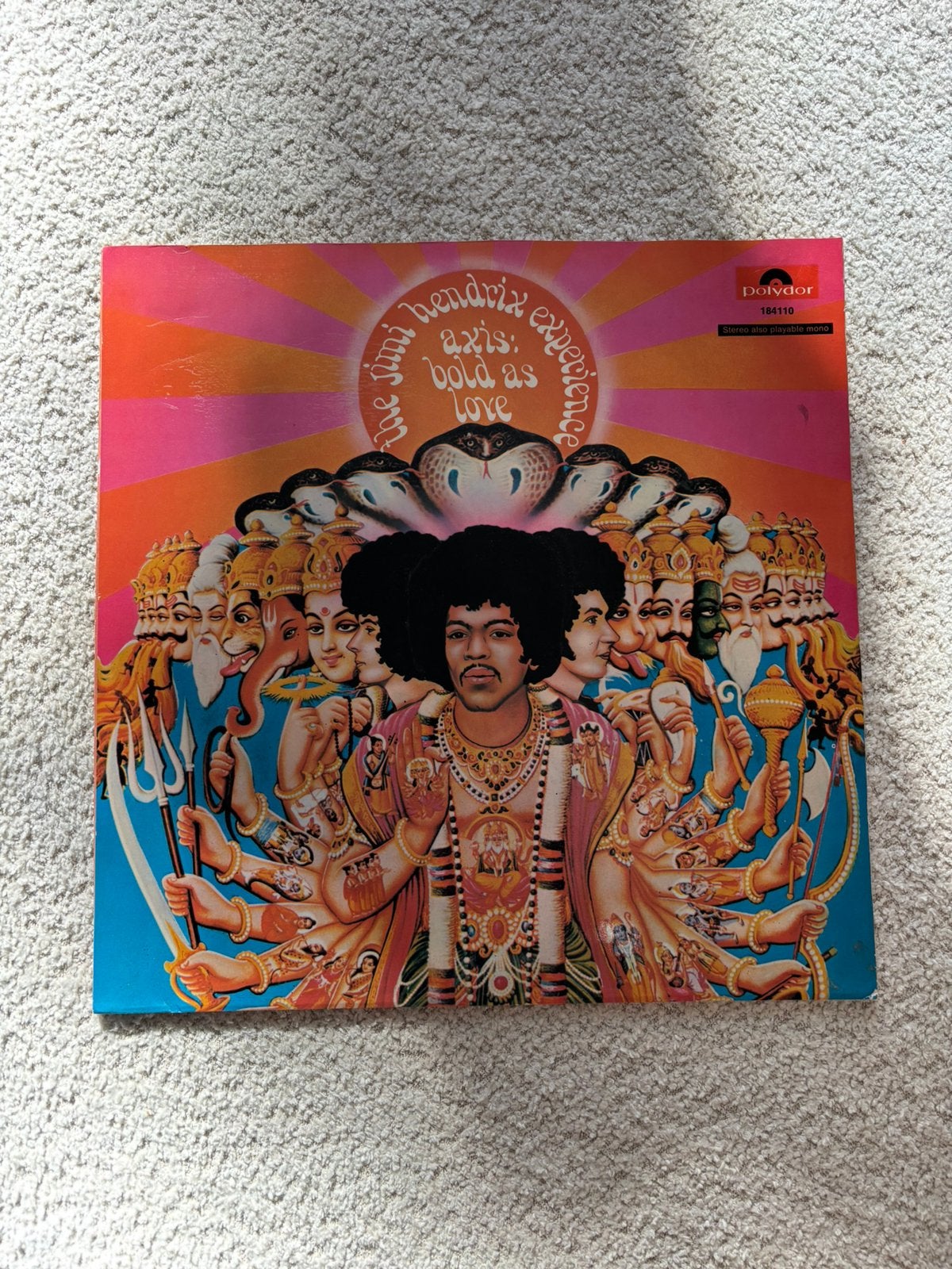 Lp 1967 jimi hendrix - axis bold as love germany vg++, Ophalen of Verzenden, Zo goed als nieuw, 12 inch, Poprock