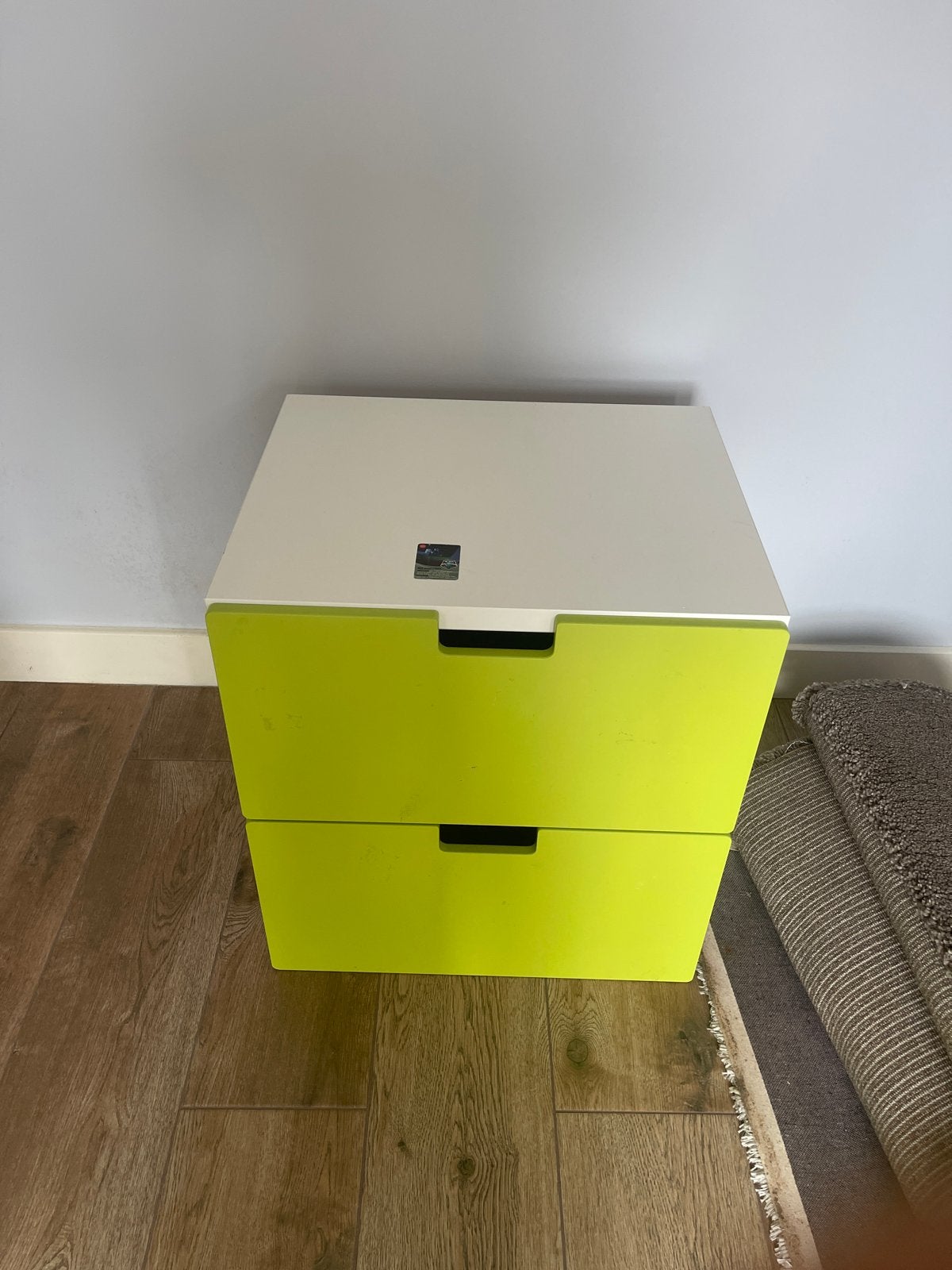 Ikea SMÅSTAD Groen ladekastje met 2 laden. Gebruikt, Ophalen, Gebruikt, 1 of 2 laden, Minder dan 100 cm