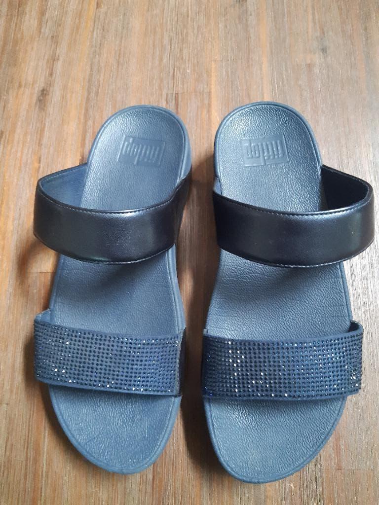FITFLOP SLIPPERS MAAT 38, Kleding | Dames, Schoenen, Slippers, Blauw, Ophalen of Verzenden, Zo goed als nieuw