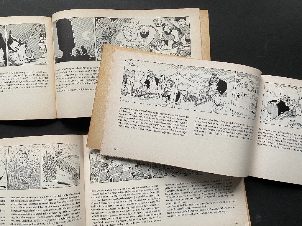 3 exemplaren van de avonturen van Tom Poes  Marten Toonder.