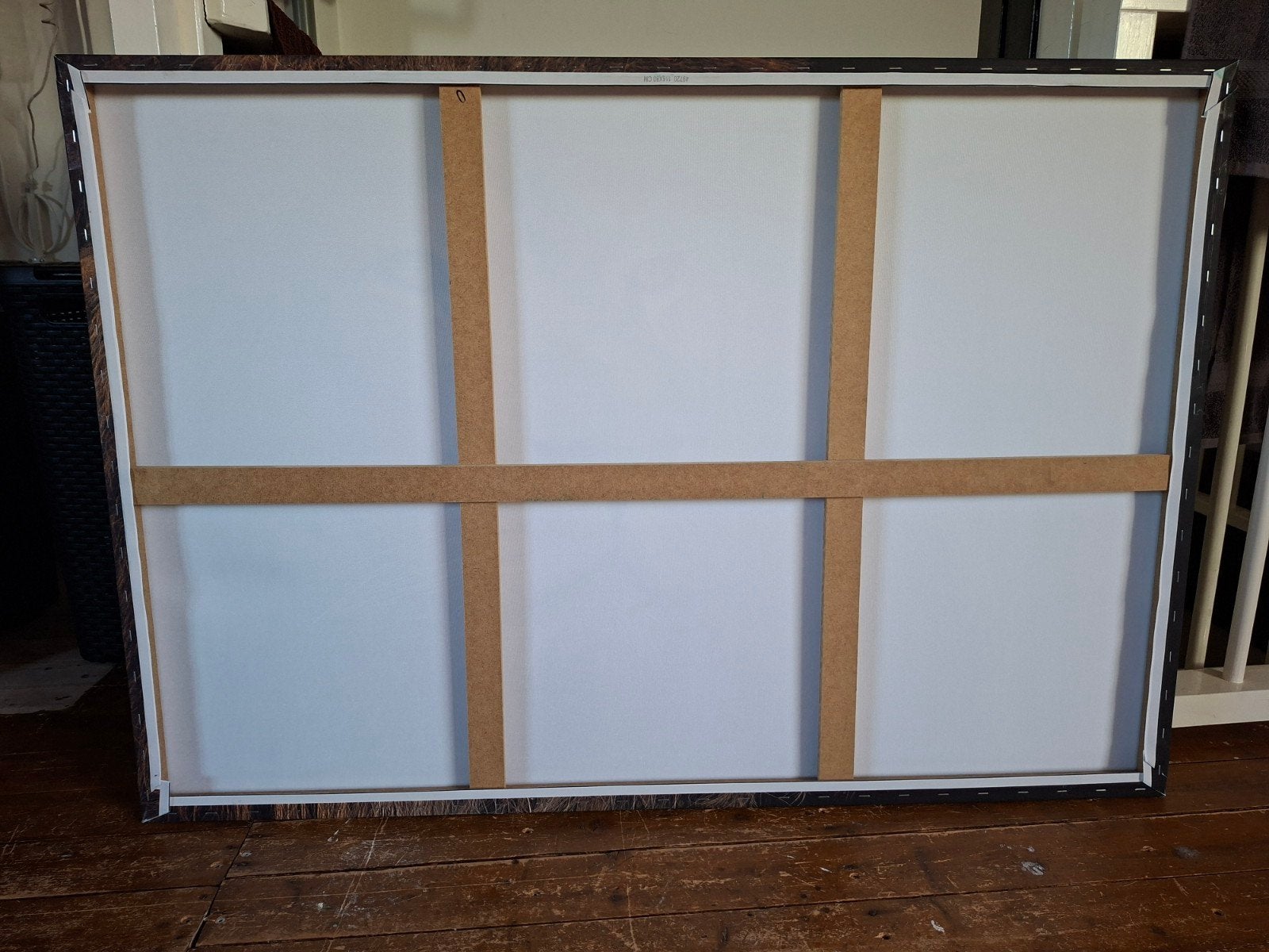 Canvas schilderij leeuw 116x80 cm, Ophalen, Zo goed als nieuw, Schilderij, 100 tot 125 cm