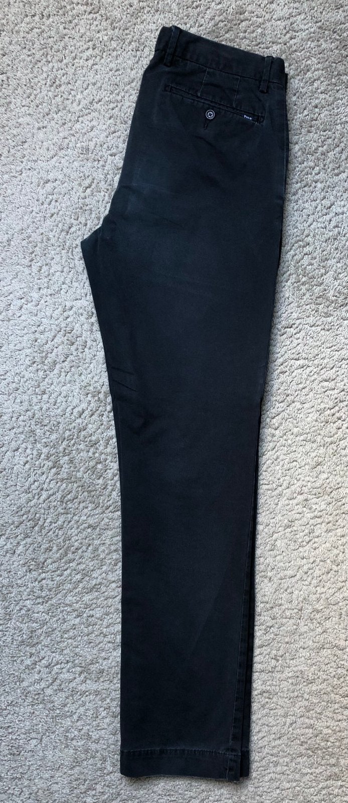 Polo Ralph Lauren Chino broek slim fit stretch zwart 32/32, Kleding | Heren, Broeken en Pantalons, Ophalen of Verzenden, Zo goed als nieuw