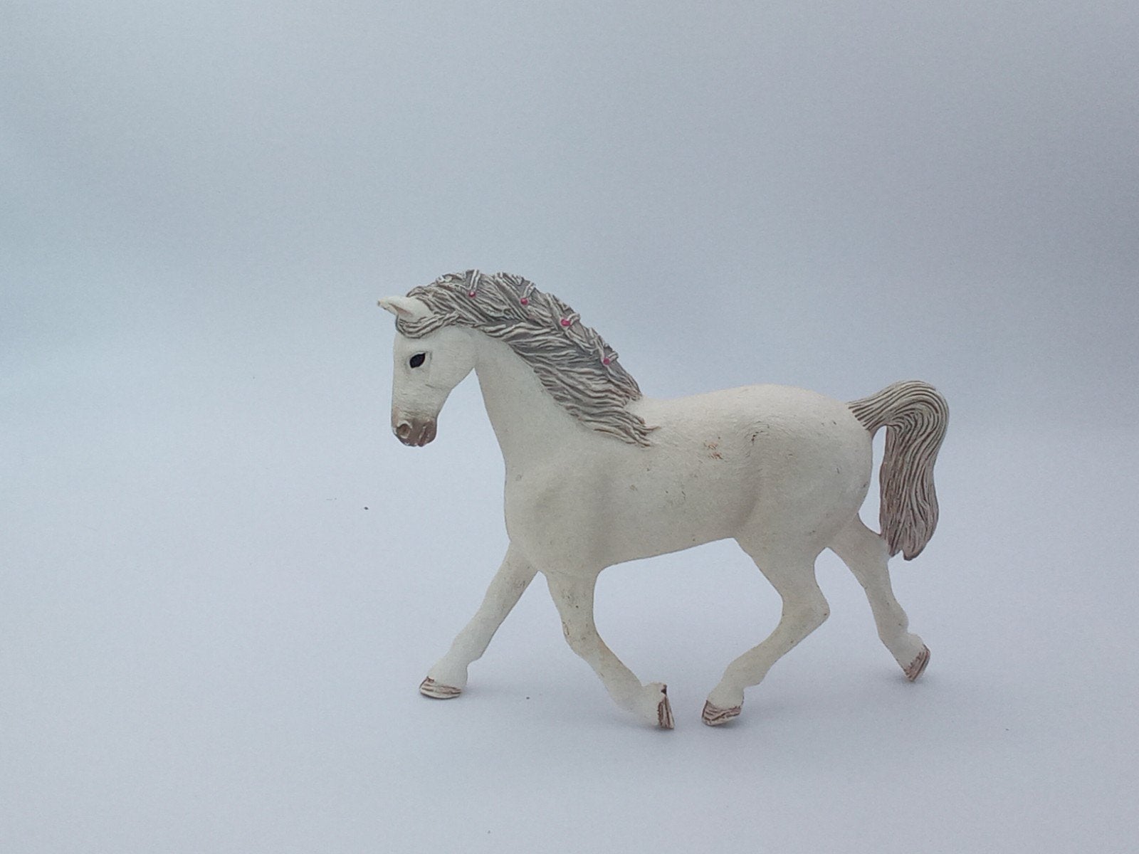 Schleich Holsteiner Merrie  Wit, Ophalen of Verzenden, Gebruikt, Jongen of Meisje