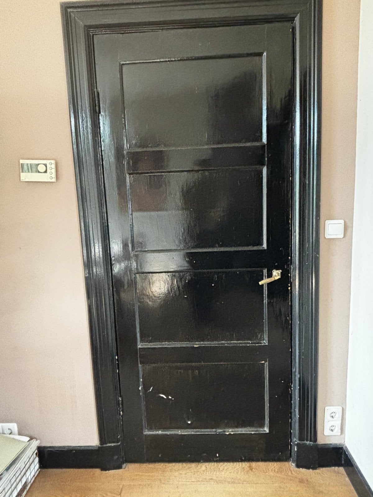 2 oude paneeldeuren, Ophalen, Gebruikt, 80 tot 100 cm, Binnendeur
