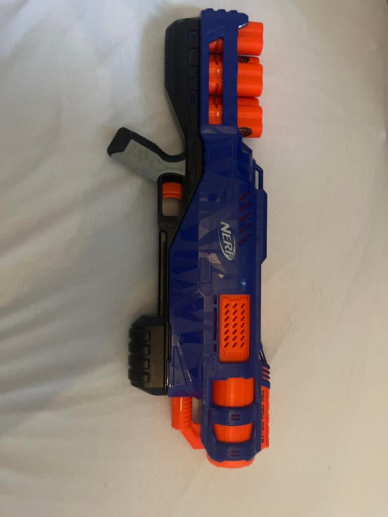 Nerfgun shotgun schiet 3 pijlen tegelijk, Ophalen of Verzenden, Gebruikt, Jongen of Meisje