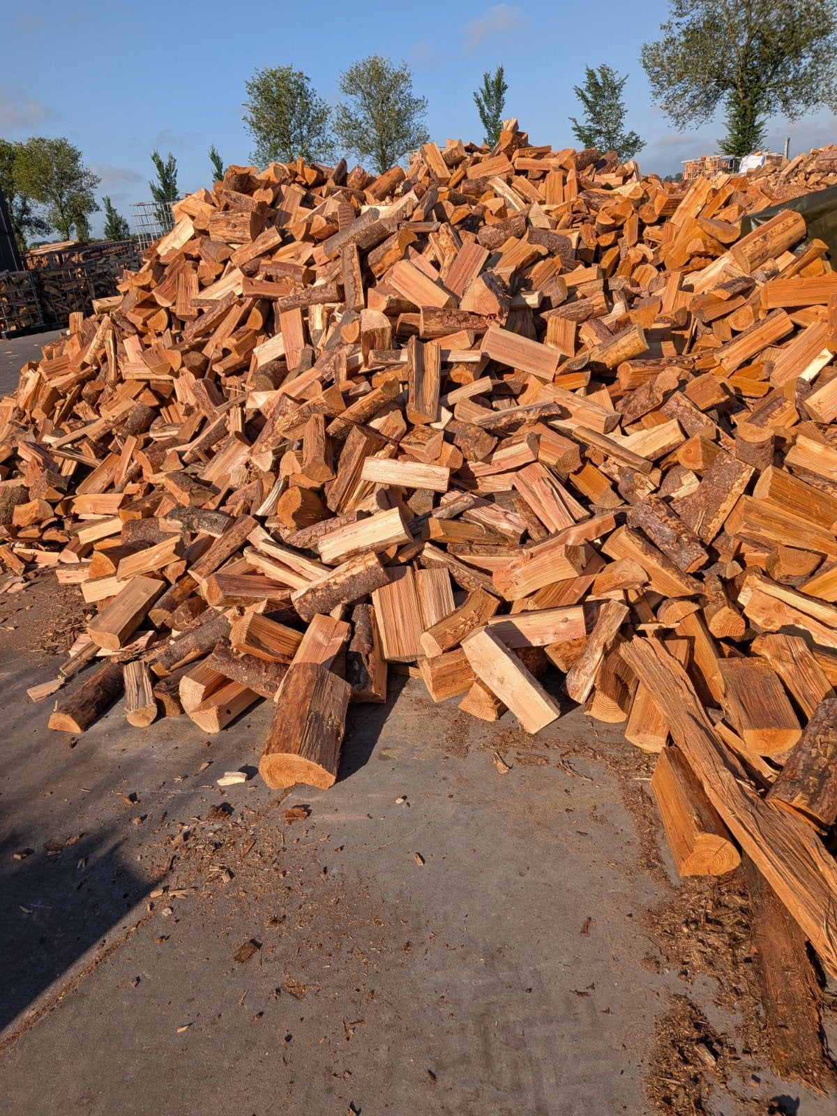 €87,50 per kuub kachelhout super droog douglas zonder hars l, Tuin en Terras, 6 m³ of meer, Ophalen, Overige houtsoorten, Blokken