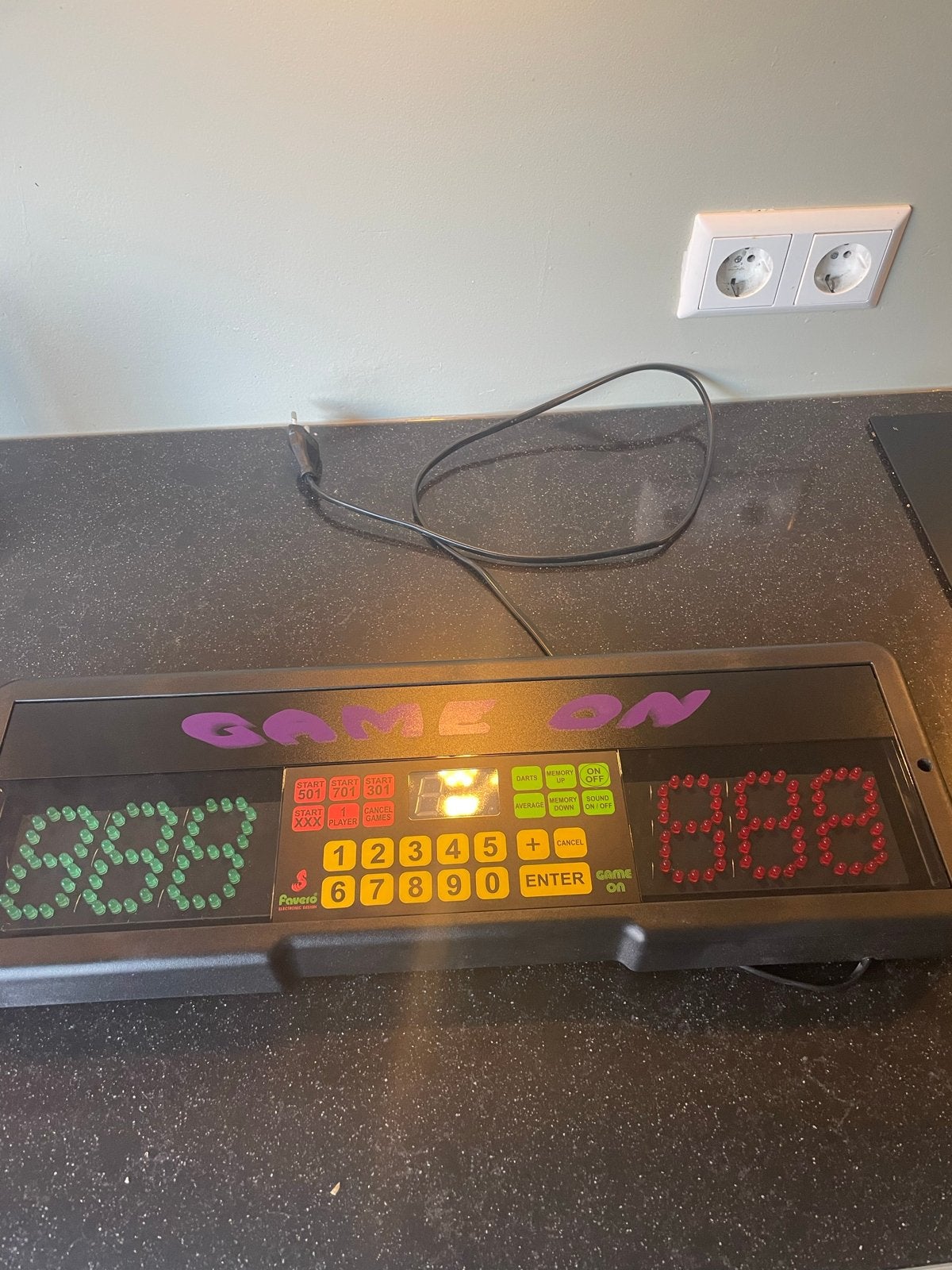 Elektronisch dartscorebord favero 'Game On', Ophalen, Zo goed als nieuw, Overige typen, Elektronisch