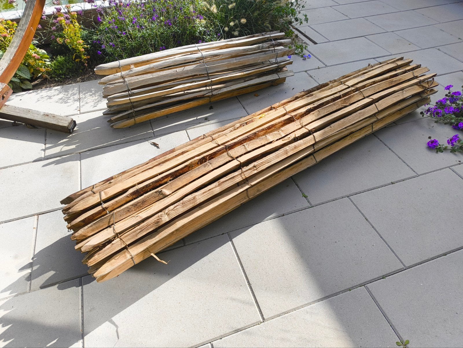 Schapenhek kastanje 200cm hoog 2,5m lang, Ophalen, Nieuw, Hout, Tuinhek