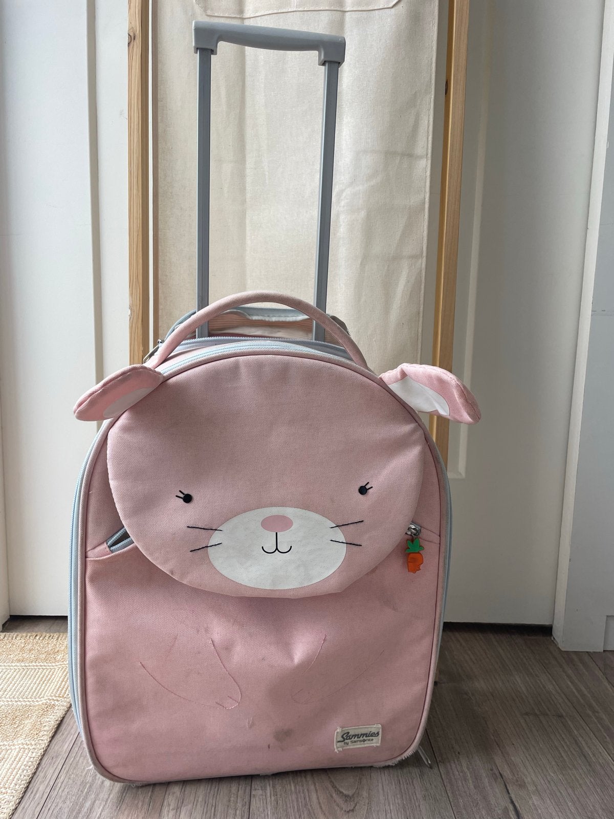 Sammies by Samsonite meisjeskoffer - Roze konijn, Gebruikt, Minder dan 50 cm, Ophalen of Verzenden, Minder dan 35 cm