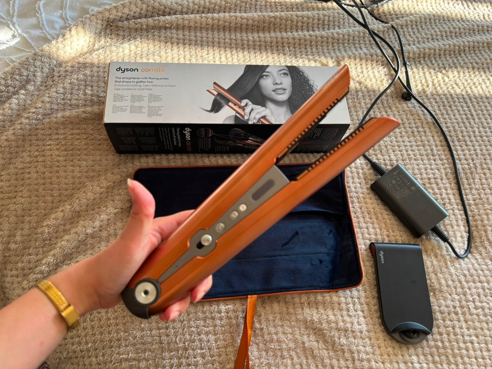 Dyson Corrale draadloze stijltang met accessoires, Ophalen of Verzenden, Zo goed als nieuw, Haarverzorging
