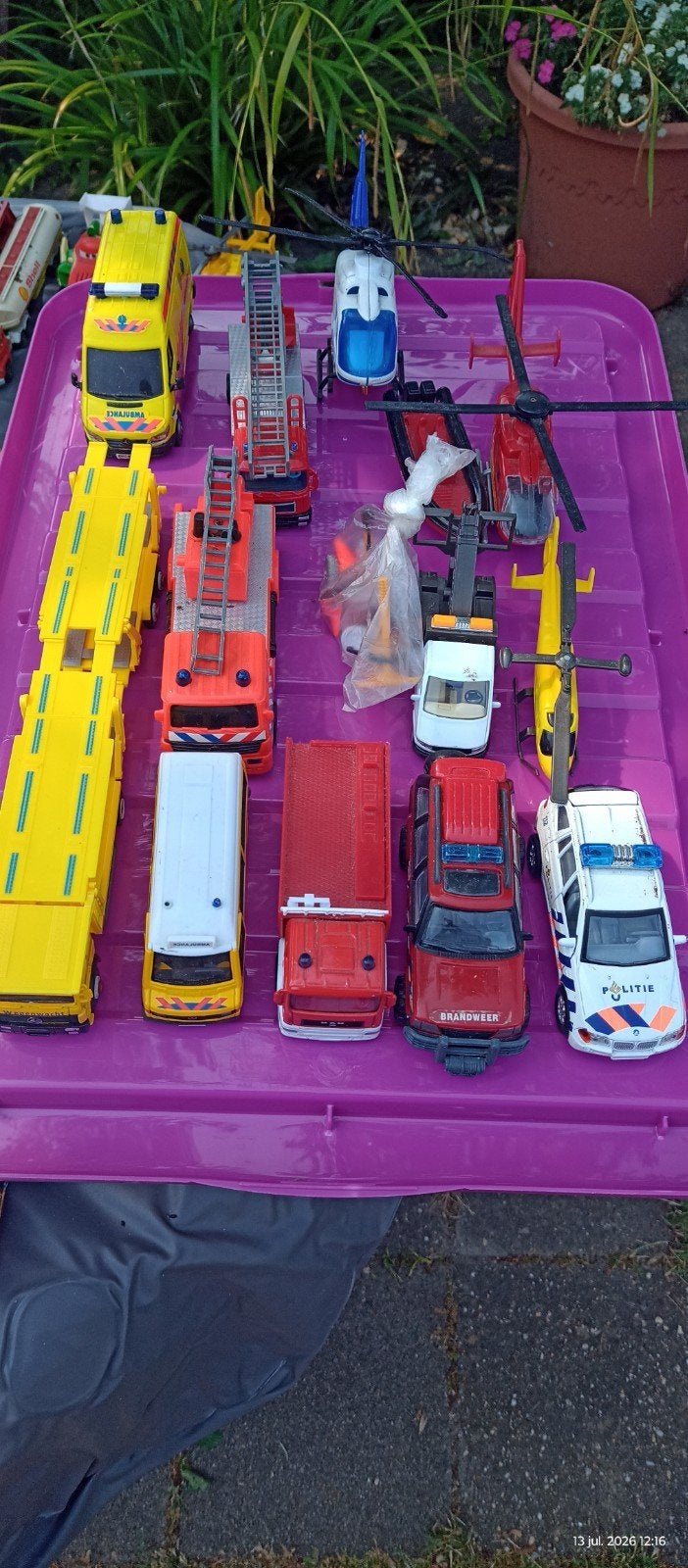 Grote collectie hulpdienst speelgoedvoertuigen, Ophalen of Verzenden, Gebruikt