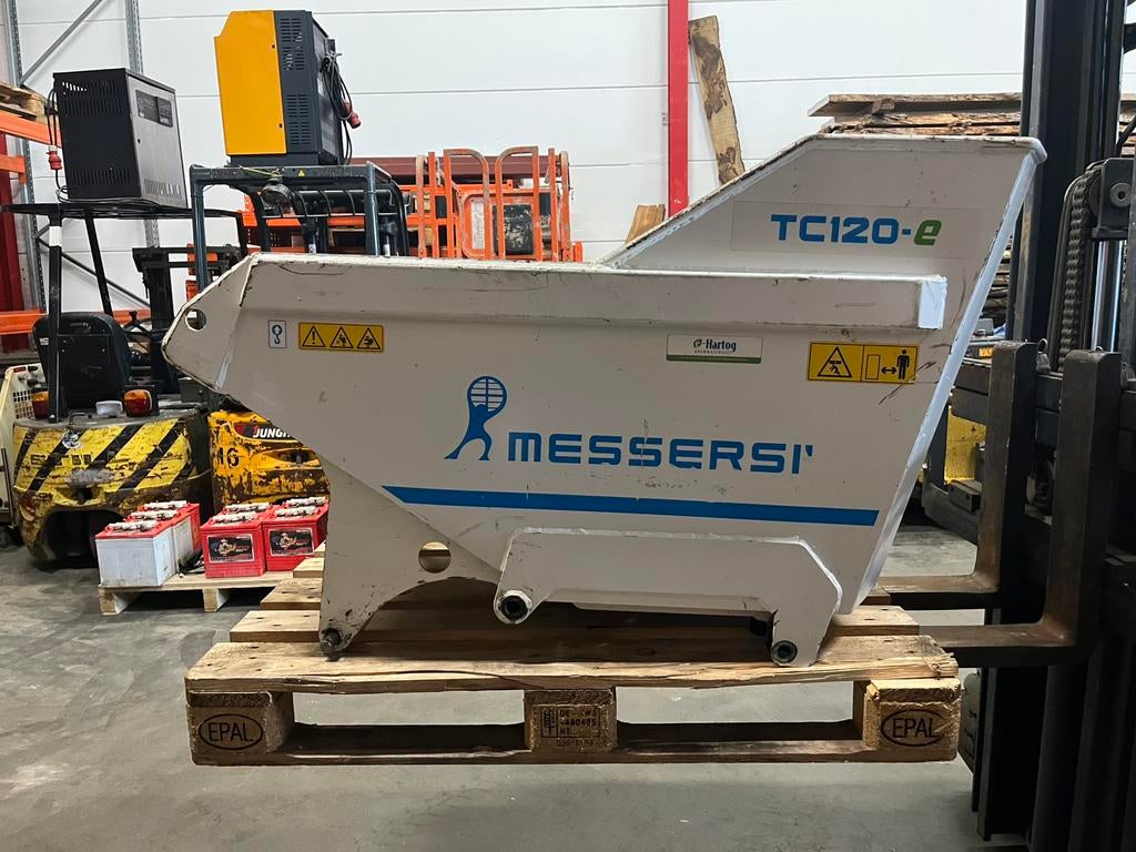 Messersi TC120 dumpbak demo machine Kubota diesel, Ophalen, Gebruikt