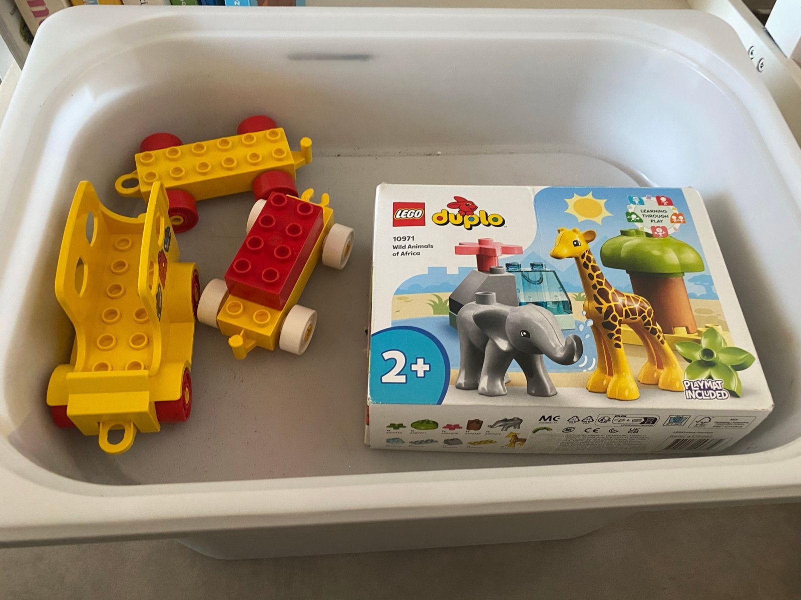 Lego Duplo 10971 Wilde Dieren van Afrika + extra onderdelen, Kinderen en Baby's, Overige thema's, Ophalen of Verzenden, Zo goed als nieuw