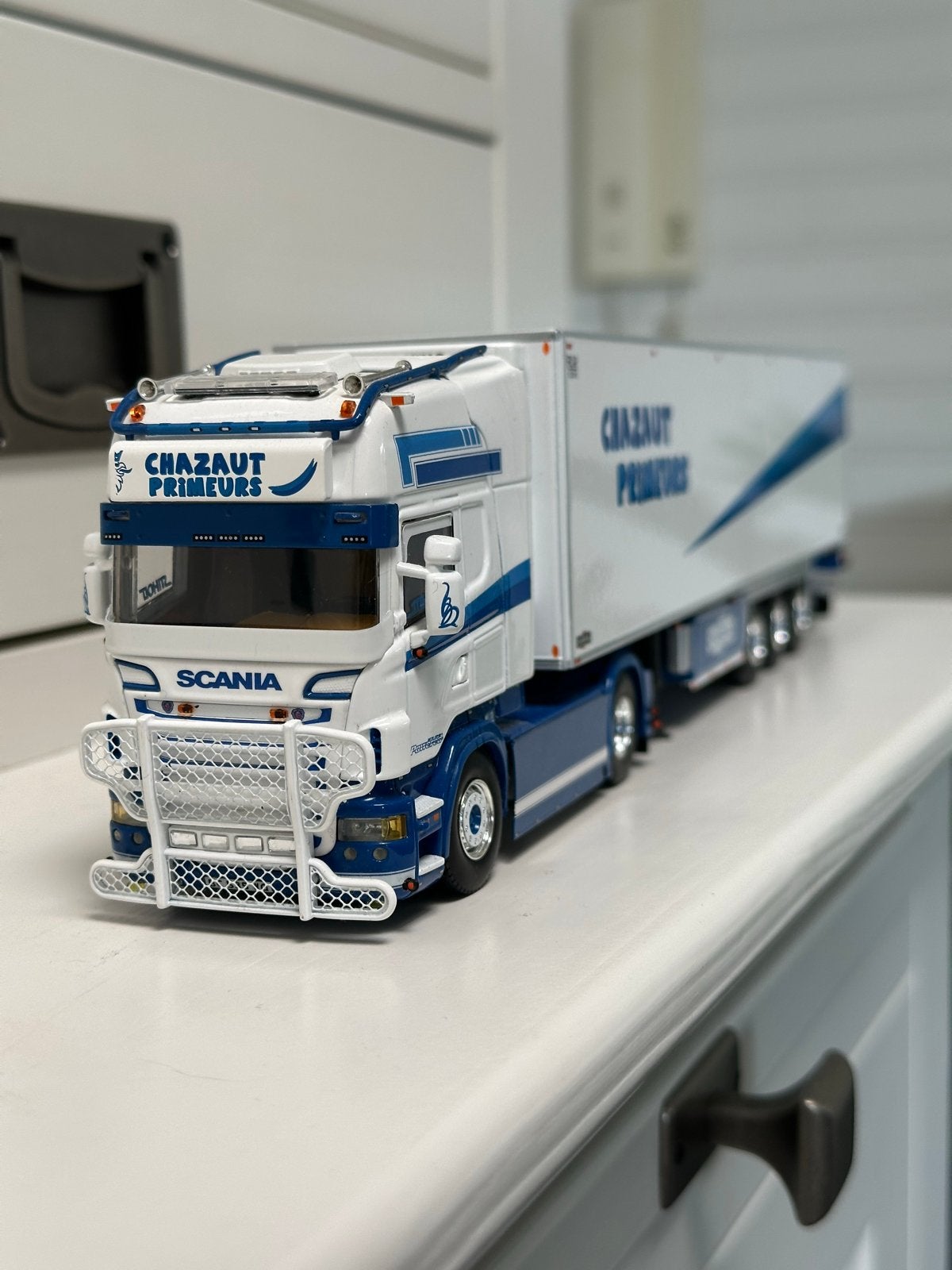 WSI Models Scania Chazaut Primeurs miniatuur  1:50, Hobby en Vrije tijd, Modelauto's | 1:50, Ophalen of Verzenden, Nieuw, Bus of Vrachtwagen