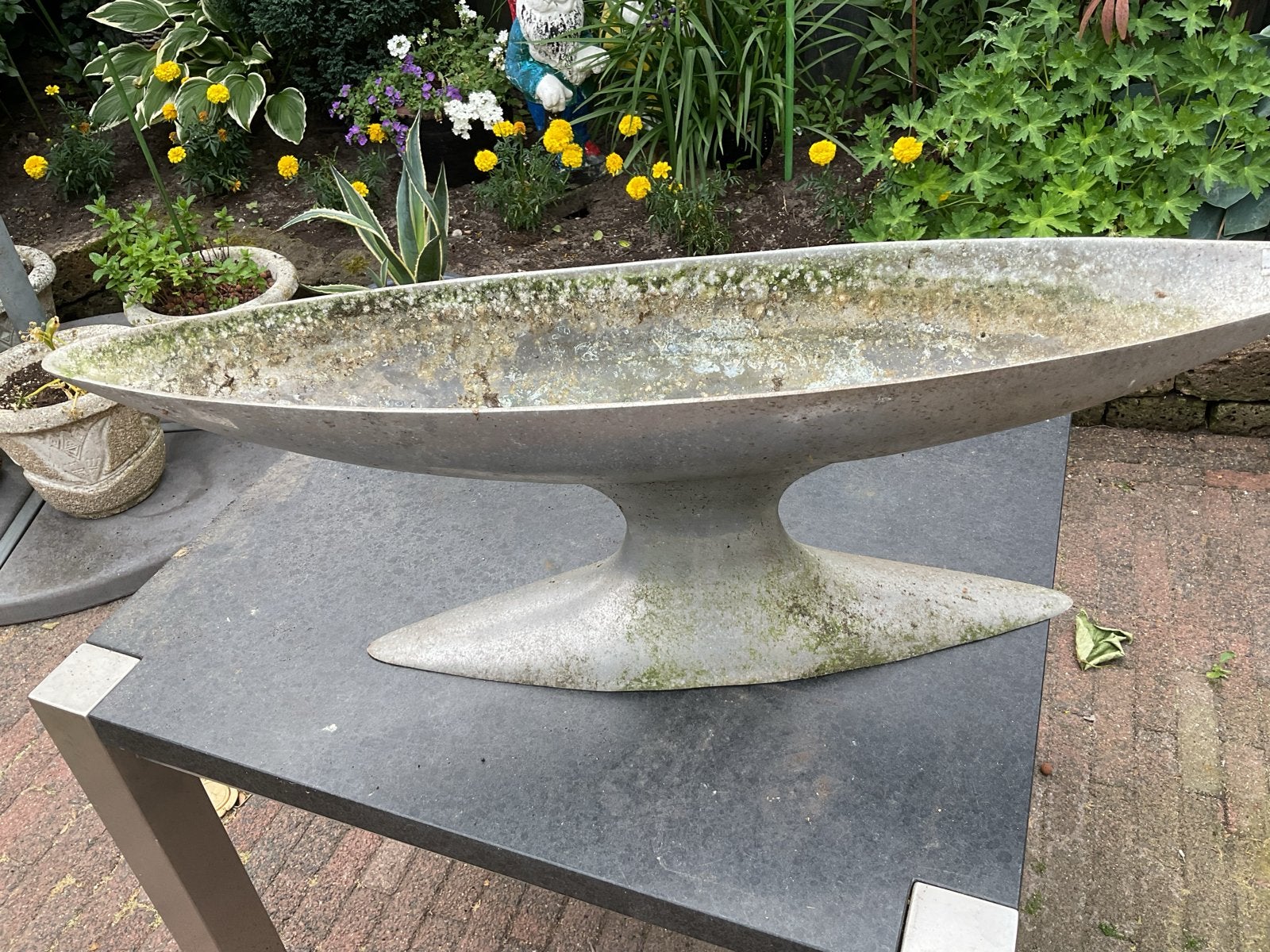Decoratieve schaal Alu 80 cm breed, Ophalen