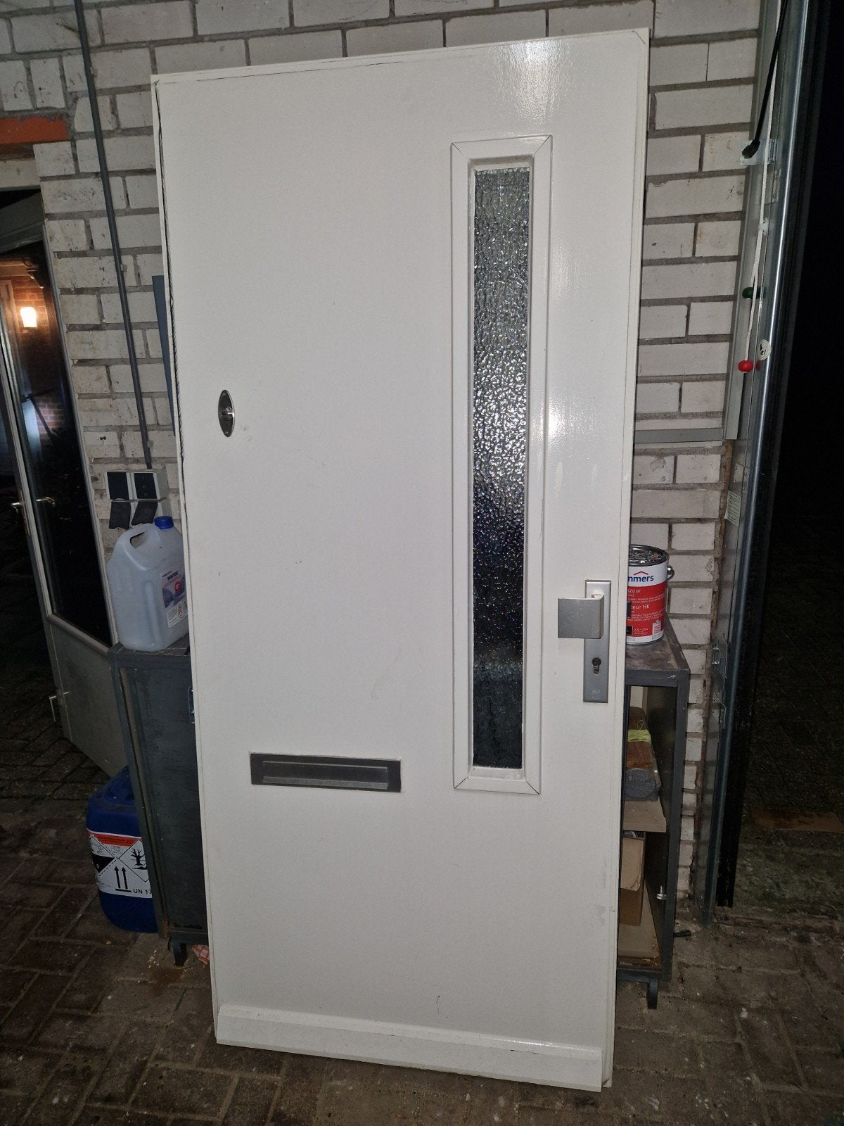 Voordeur en diverse Merbau buitendeuren - maten zie foto's, Doe-het-zelf en Verbouw, Deuren en Horren, Ophalen, Gebruikt, 80 tot 100 cm