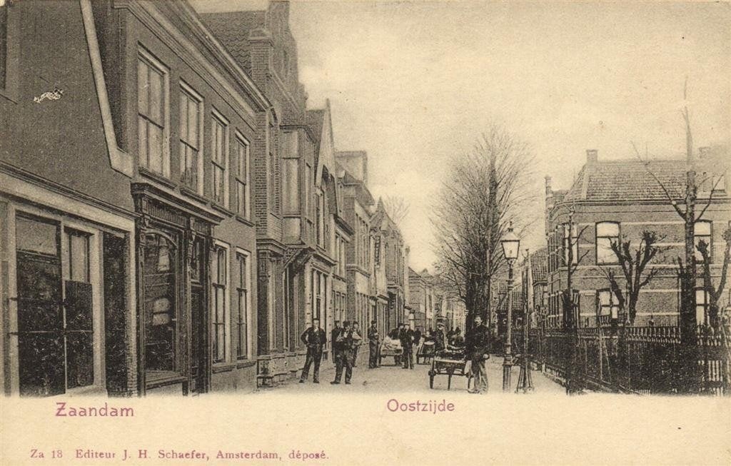Zaandam - Oostzijde - ongelopen, Ophalen of Verzenden, 1920 tot 1940, Ongelopen, Noord-Holland