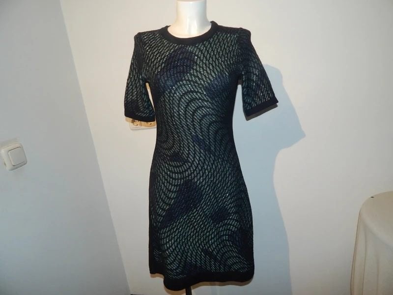 Missoni beeldschone jurk apart motief glinster stof IT 42