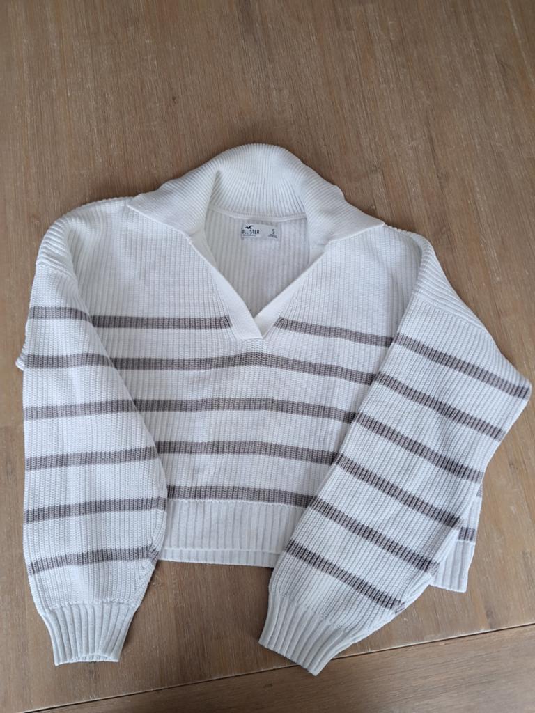 Cropped oversized trui Hollister maat S, Ophalen of Verzenden
