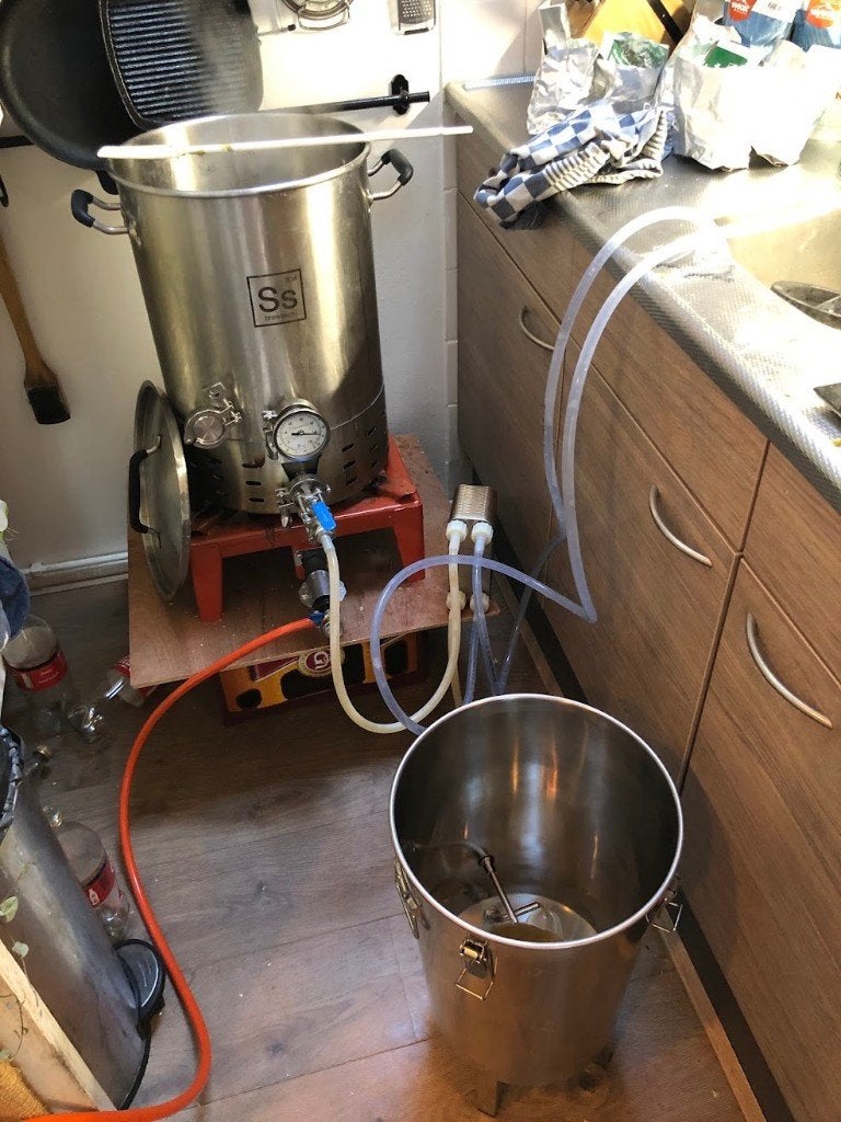 Ss Brew Kettle Brewmaster Edition 38L (10 gal) 260 euro, Ophalen of Verzenden, Zo goed als nieuw