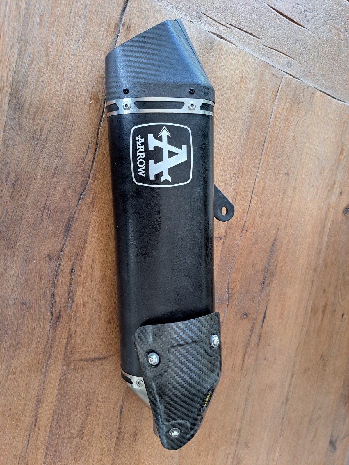 Arrow VELOCE uitlaatdemper carbon tip - Triumph Tiger 900, Ophalen of Verzenden, Gebruikt