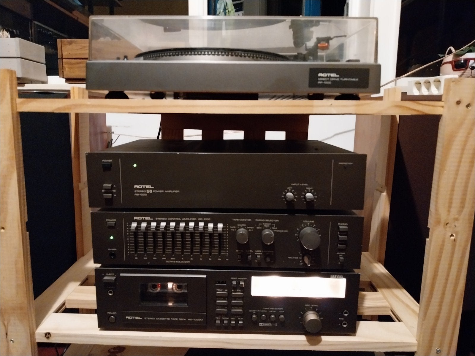 ROTEL SET VOOR/EIND/CDECK/PLSPELER, Cassettedeck, Losse componenten, Zo goed als nieuw, Ophalen