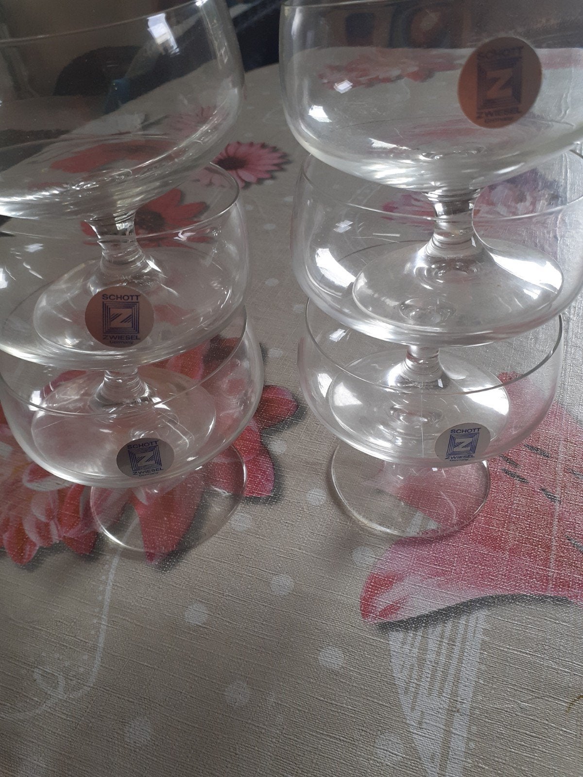 6 Schott Zwiesel dessertglazen / coupes, Ophalen of Verzenden