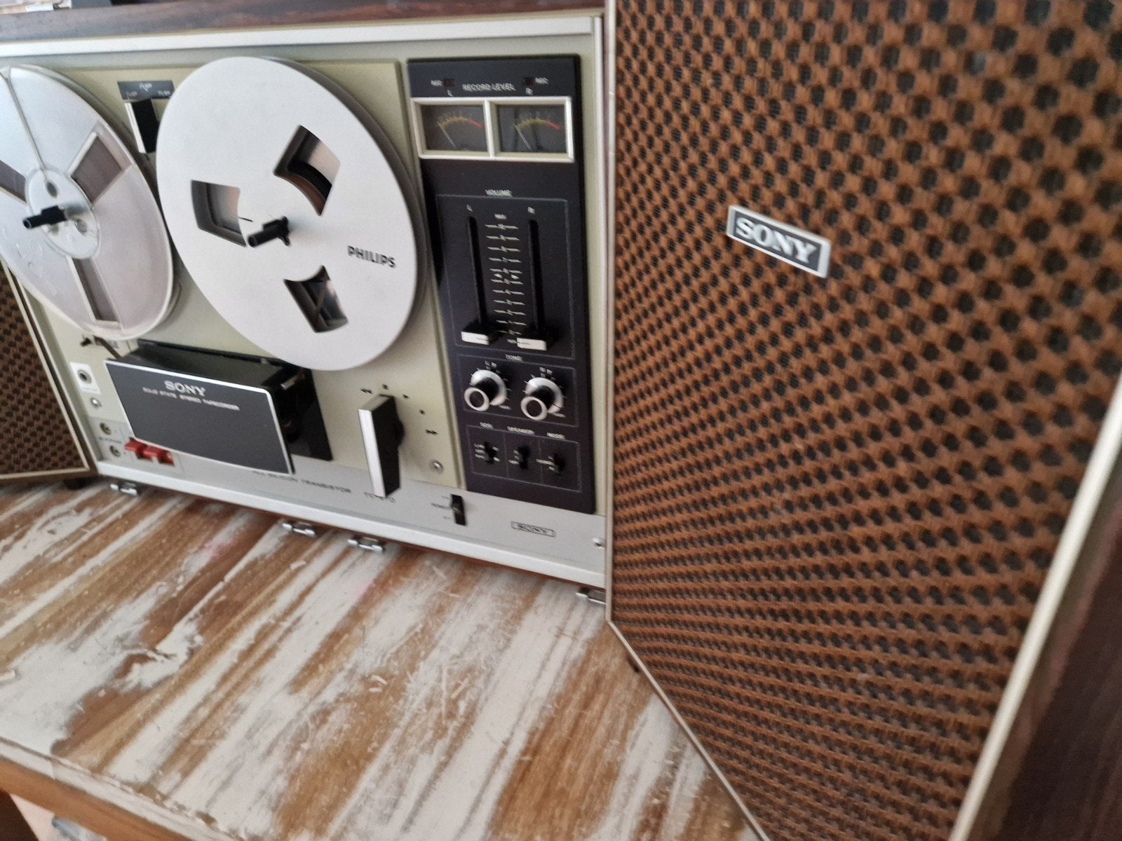 Sony TC-270 Solid State Stereo Bandrecorder met defect, Ophalen of Verzenden, Bandrecorder, Met banden