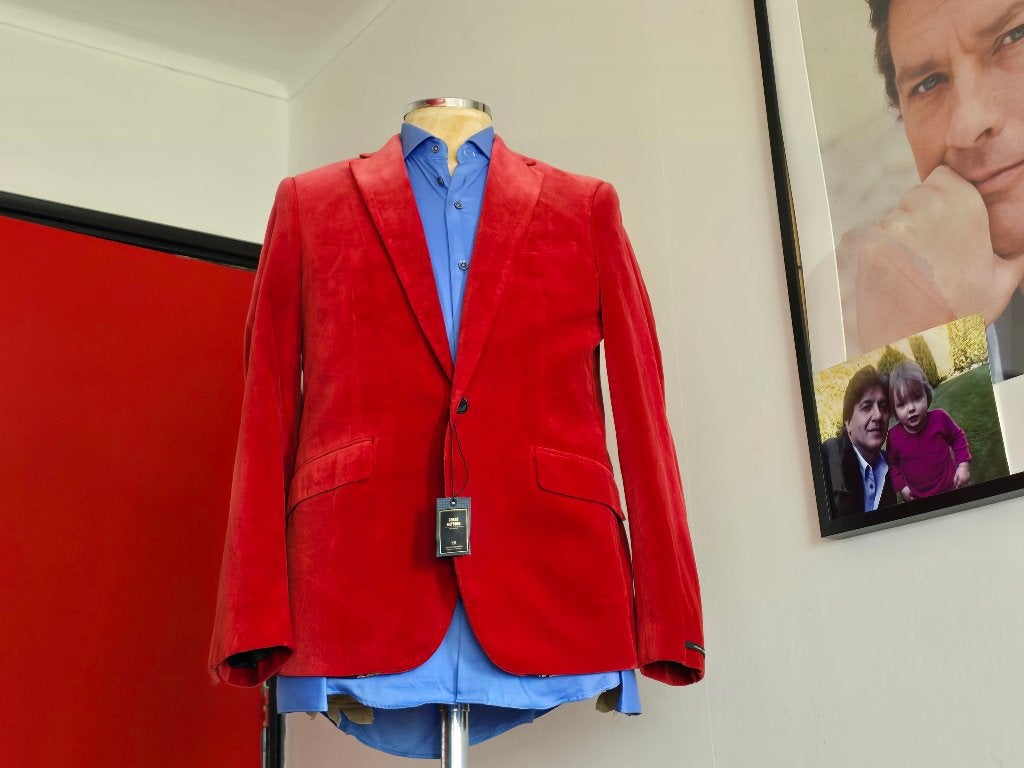 Schoct&Soda Flauweel super pasvorm met rood kleurmaat 50