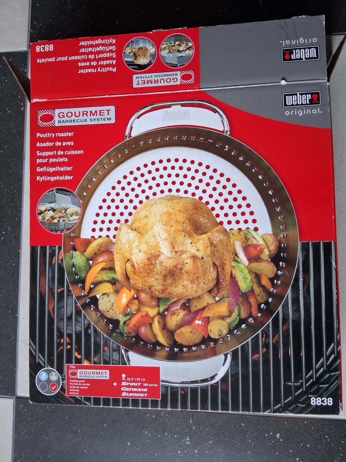 Weber GBS Gevogeltehouder - Nieuw in doos, Ophalen of Verzenden, Nieuw, Weber