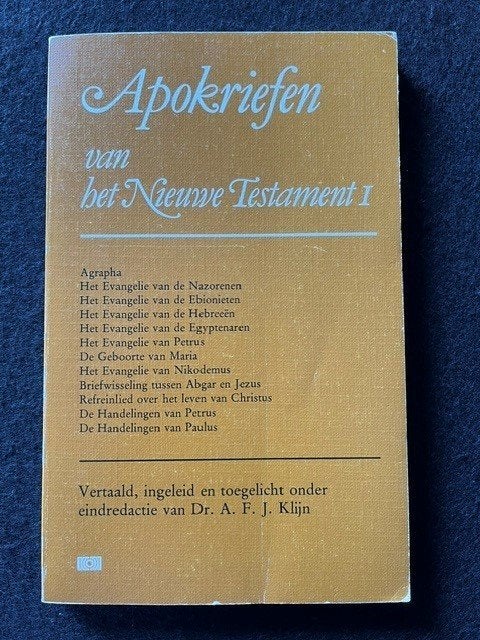 Apokriefen van het Nieuwe Testament, deel 1; A.F.J. Klijn, Ophalen of Verzenden, Gelezen
