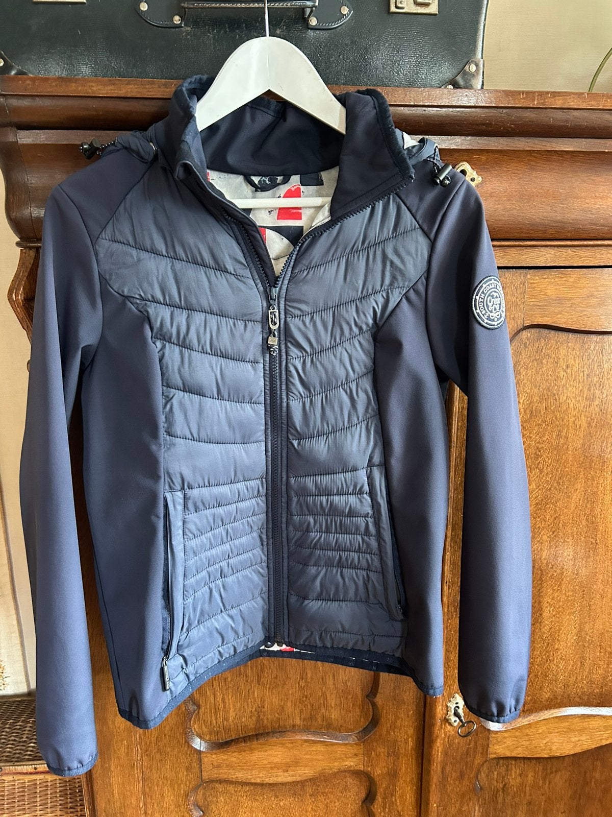 Prachtige softshell jas Human  Nature, Kleding | Dames, Ophalen of Verzenden, Zo goed als nieuw, Blauw