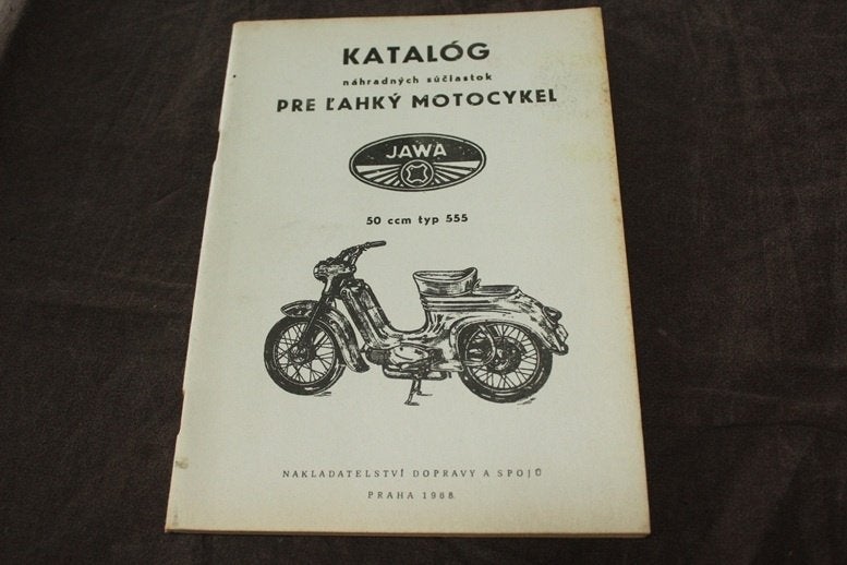 JAWA 50cc typ 555 1968 onderdelen boekje, Ophalen of Verzenden, Gebruikt