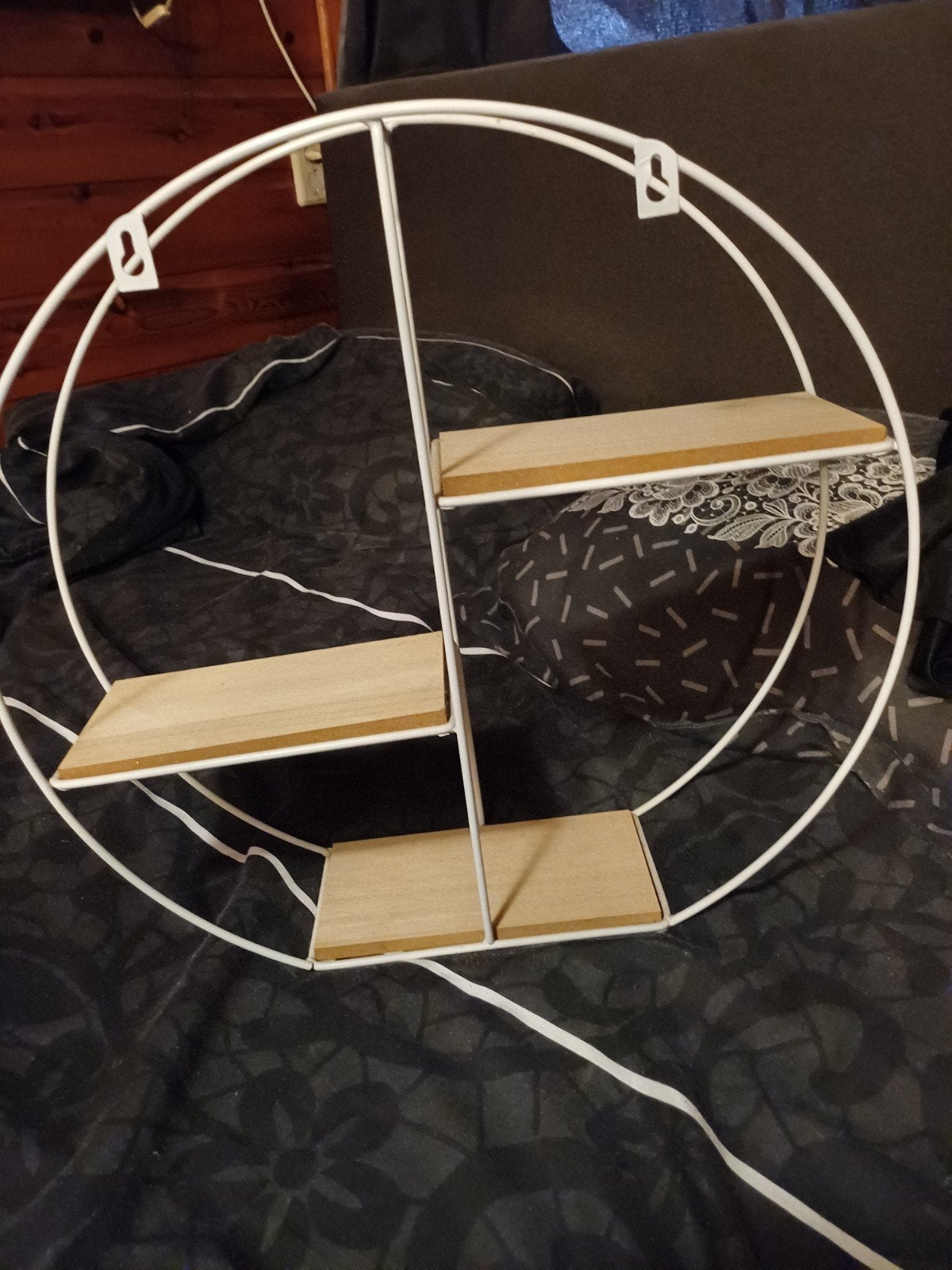 Rond wandrek met houten planken, Ophalen of Verzenden, Zo goed als nieuw