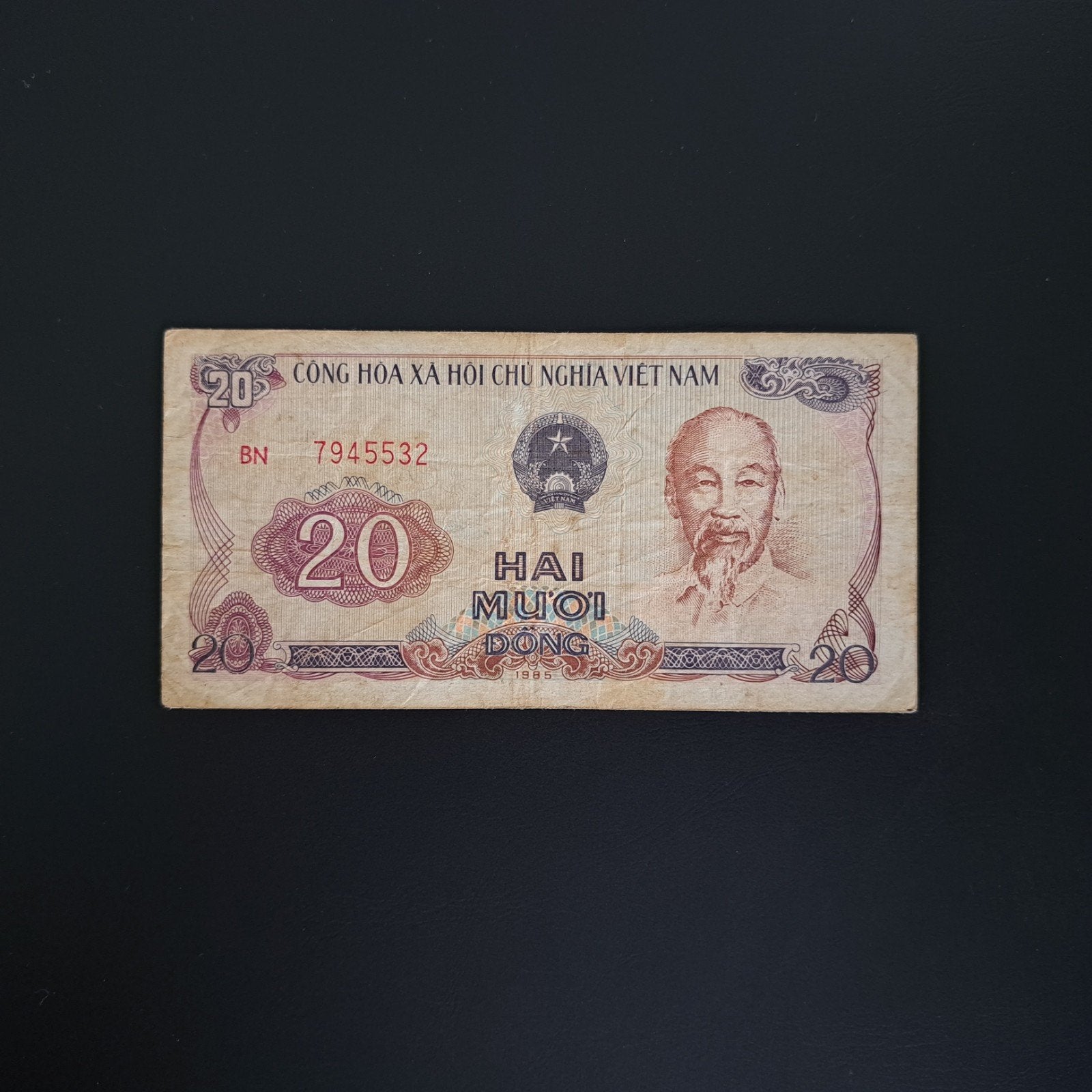 20 dong Vietnam #026, Ophalen of Verzenden, Zuidoost-Azië, Los biljet