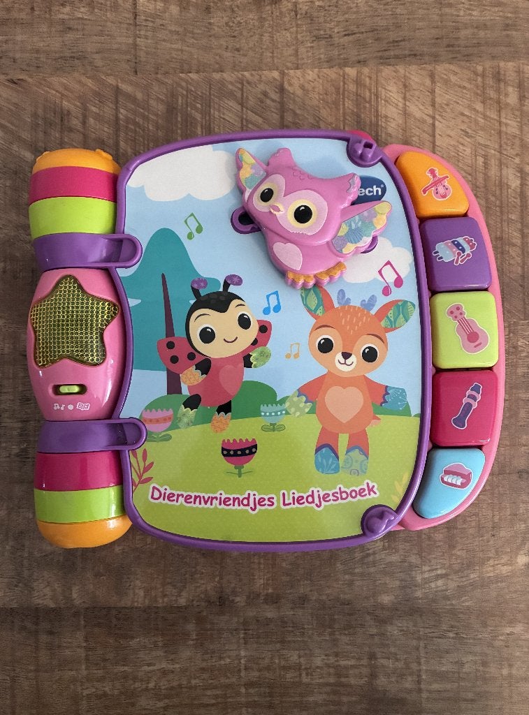 Vtech Dierenvriendjes Liedjesboek - muziekboek roze. PRIMA., Kinderen en Baby's, Speelgoed | Vtech, Ophalen of Verzenden, Gebruikt