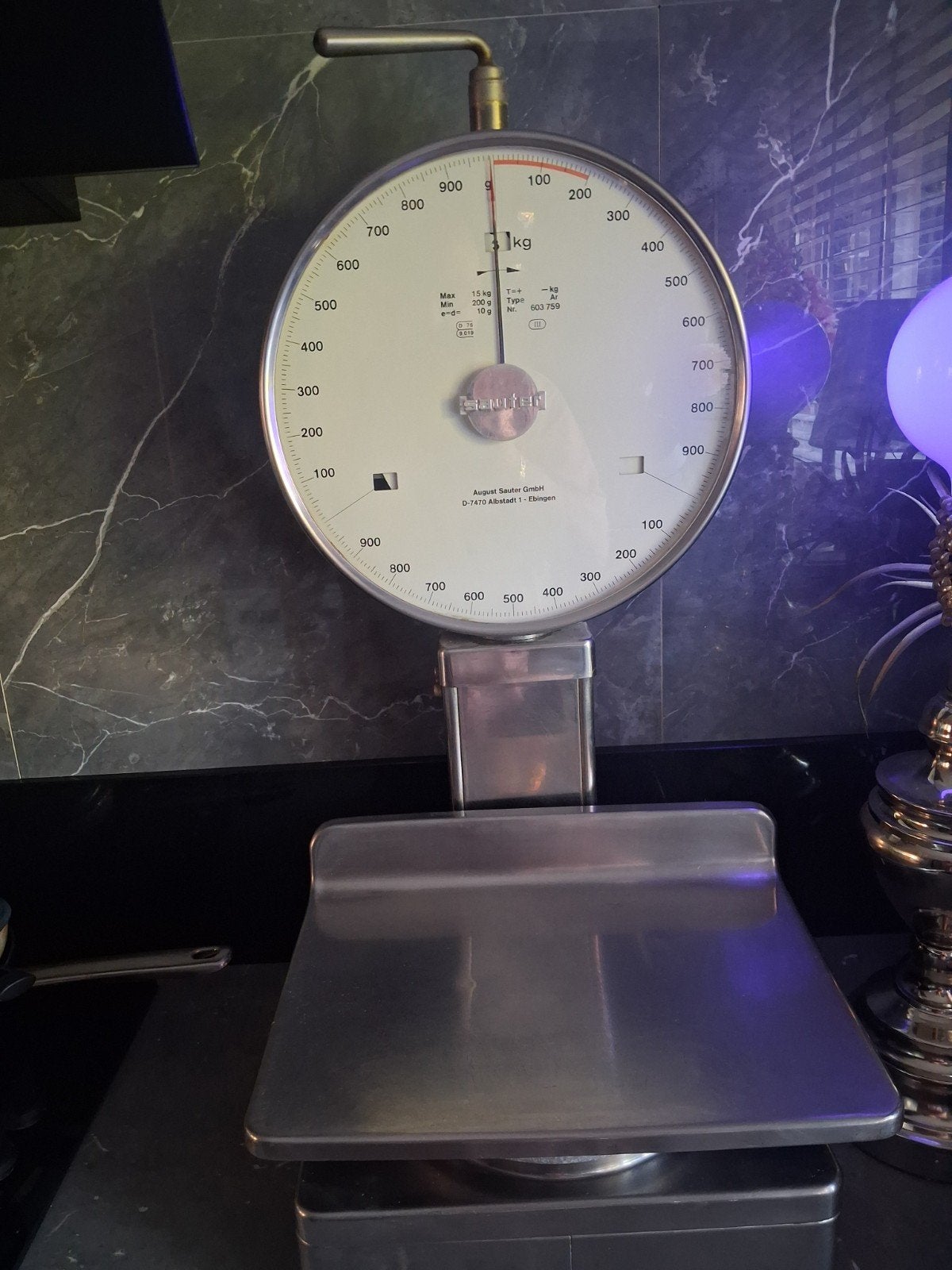 Sauter Weegschaal - Analoog, Max 15 kg, Witgoed en Apparatuur, Ophalen, Overige typen, Gebruikt, Minder dan 10 kg