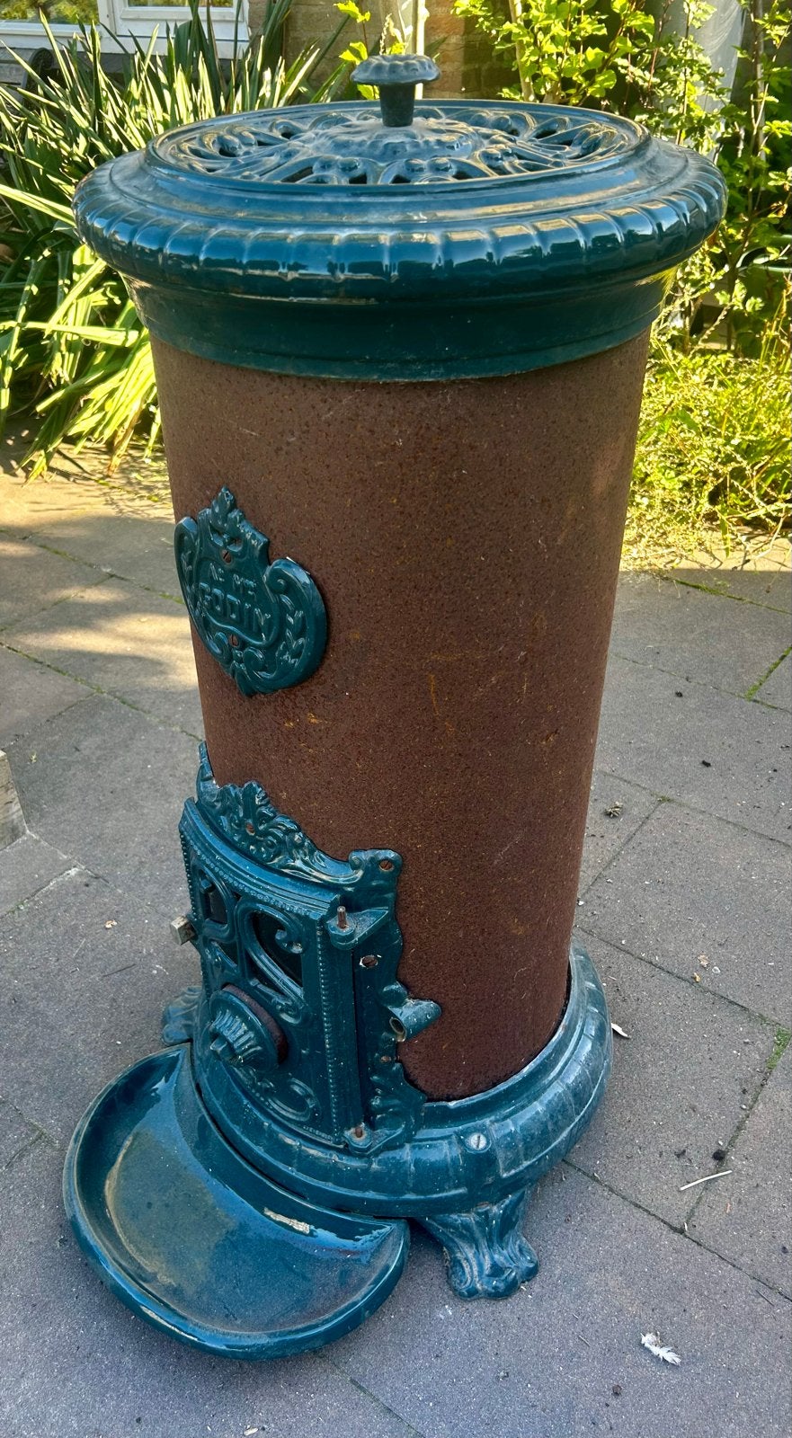 Antieke Godin 3721 allesbrander potkachel, Huis en Inrichting, Kachels, Ophalen, Gebruikt, Vrijstaand, Hout