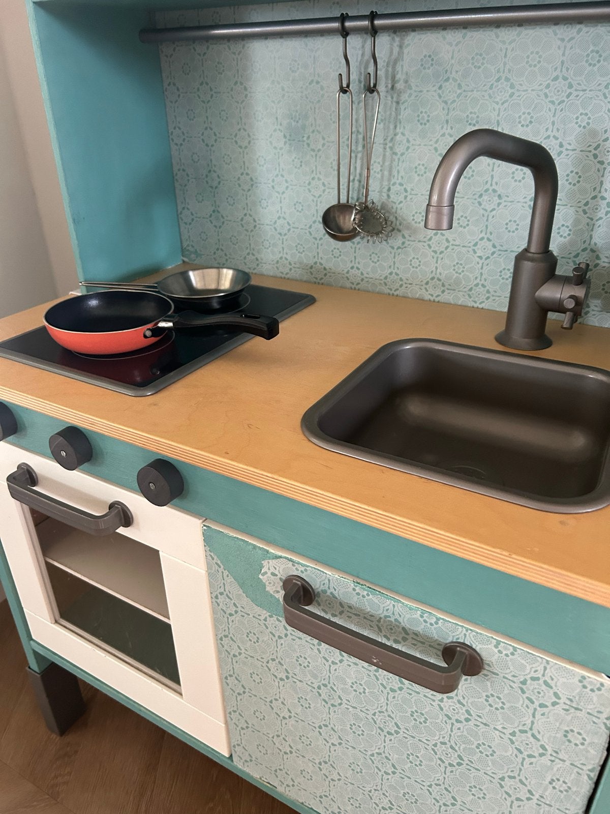 IKEA Speelkeuken met 2 mandjes en toebehoren, Ophalen, Gebruikt, Hout, Speelkeuken