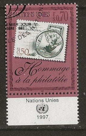 Verenigde Naties 113, zegel op zegel voor cadee, Verzenden, Gestempeld, Noord-Amerika