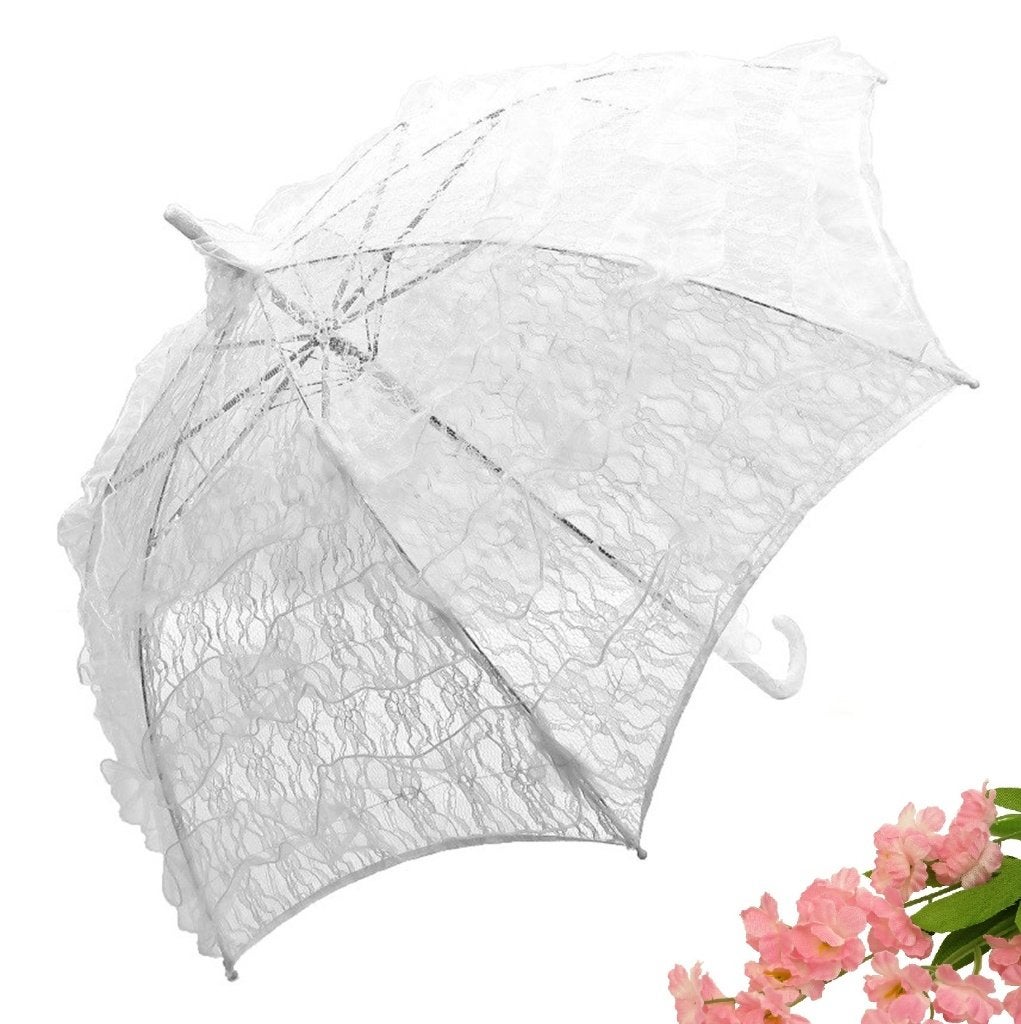 Zeer mooie luxe witte kant bydemeyer bruids parasol., Sieraden, Tassen en Uiterlijk, Paraplu's, Ophalen of Verzenden, Nieuw, Wit