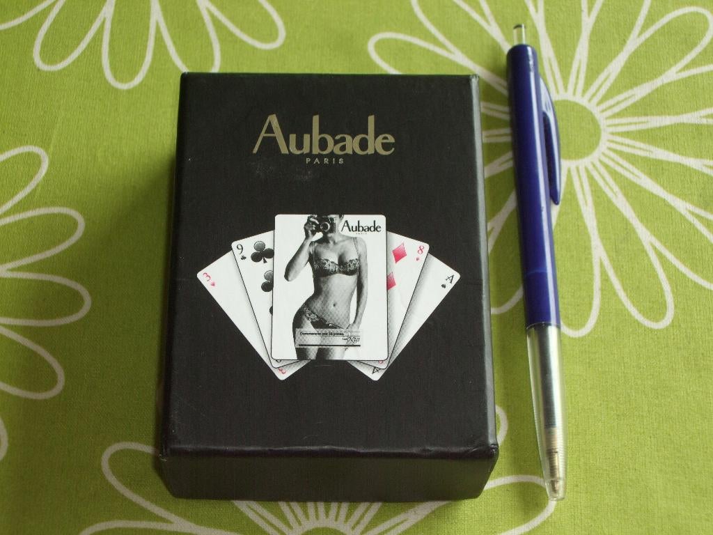 Aubade Paris speelkaarten - Lingerie Française, Ophalen of Verzenden, Zo goed als nieuw, Speelkaart(en)