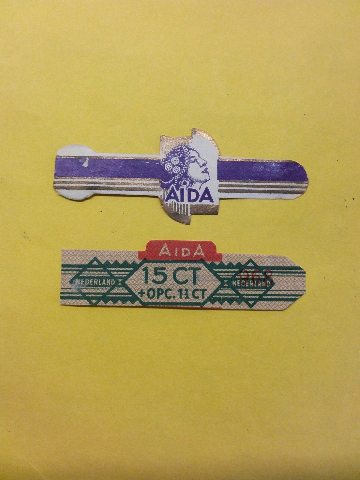 Sigarenbandjes belasting 1, Ophalen of Verzenden, Gebruikt, Sigarenbandjes