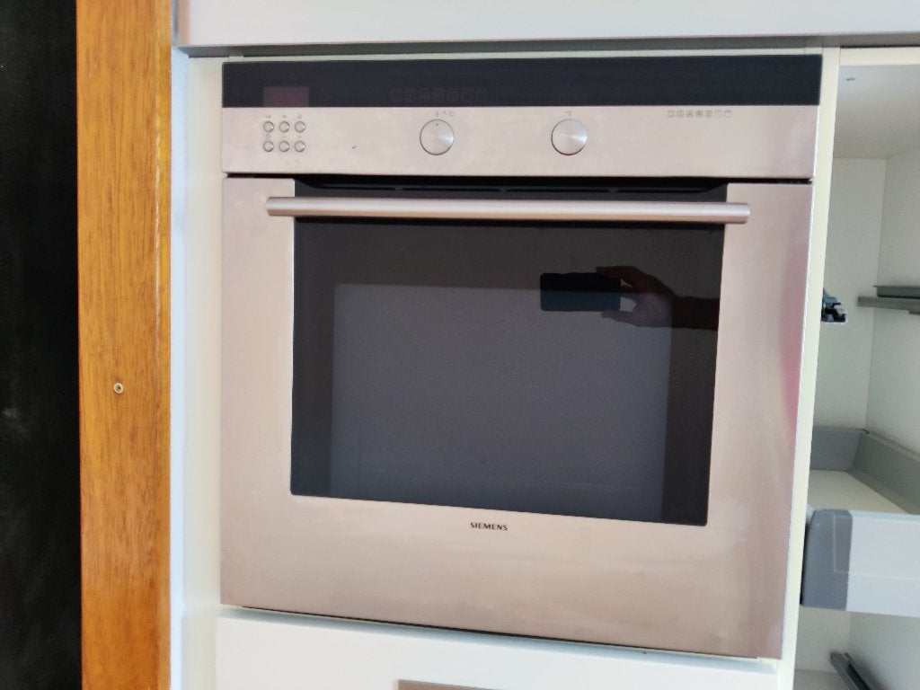 Siemens HB 48155 Inbouwoven, Ophalen, Zilver, Metaal, Overige merken