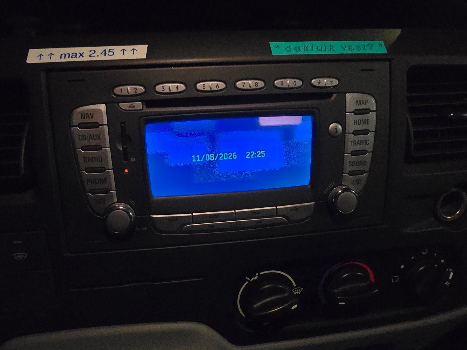 Ford Blaupunkt Travelpilot FX Navigatie Radio CD  Bluetoot, Auto diversen, Ophalen of Verzenden, Gebruikt