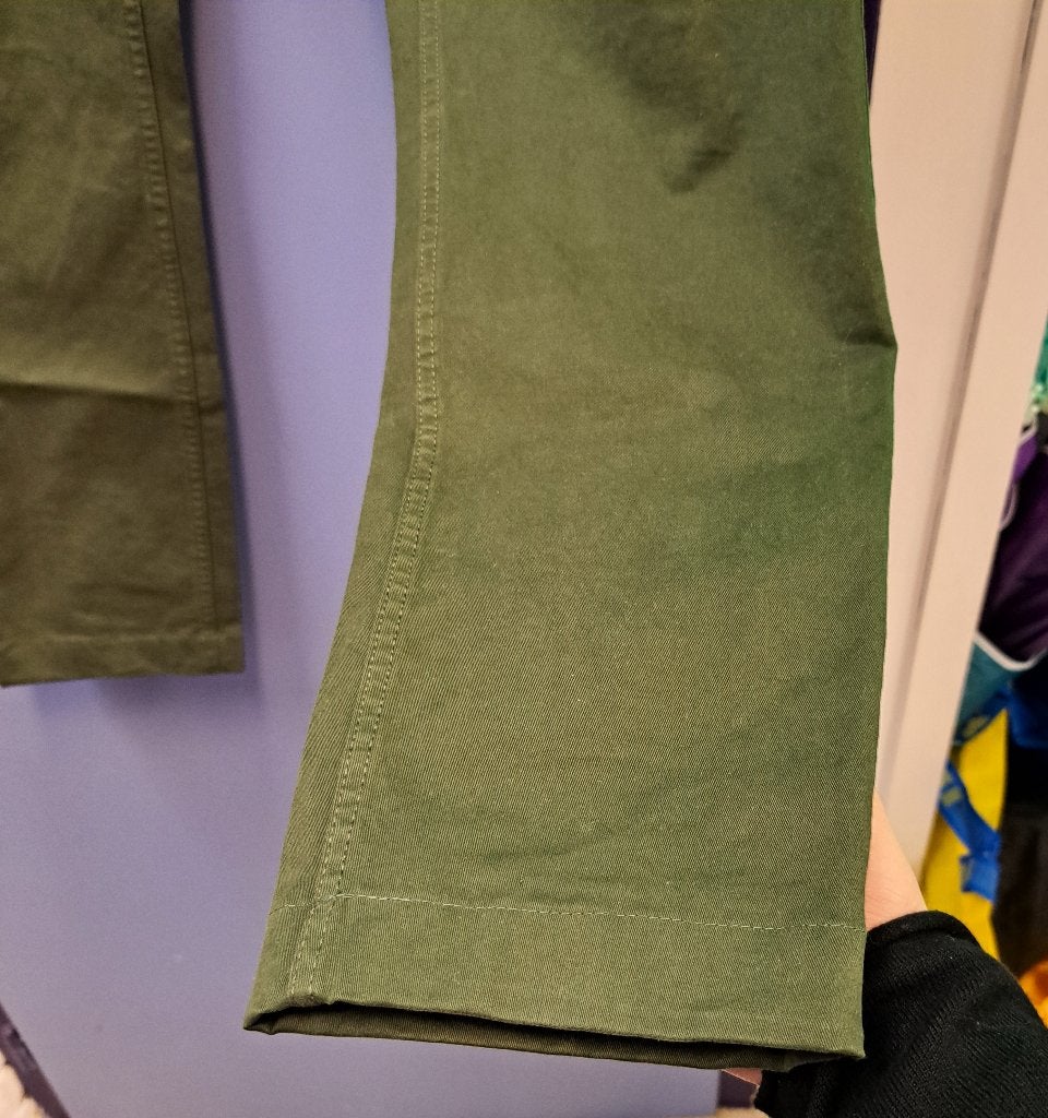 Tommy Hilfiger kaki groen katoen broek Scanton Slim 34 47806, Maat 52/54 (L), ., Tommy Hilfiger, Ophalen of Verzenden
