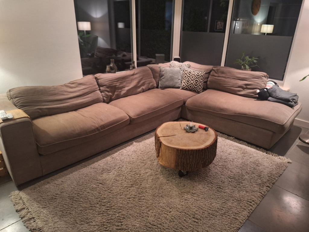Hoekbank bank loungebank 2.40 x 3.40, Ophalen, Gebruikt