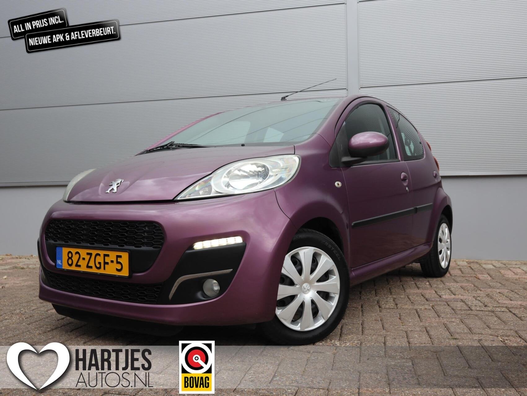 Peugeot 107 1.0 Active 5drs. (Vol-Opties!) NL-auto, Voorwielaandrijving, Euro 5, Stof, Gebruikt