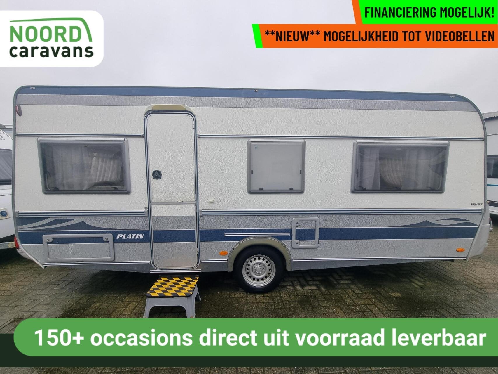 FENDT PLATIN 530 ENKELE BEDDEN + VOORTENT +LUIFEL +MAGNETRON, Caravans en Kamperen, Rondzit, 7 tot 8 meter, Bedrijf, Fendt