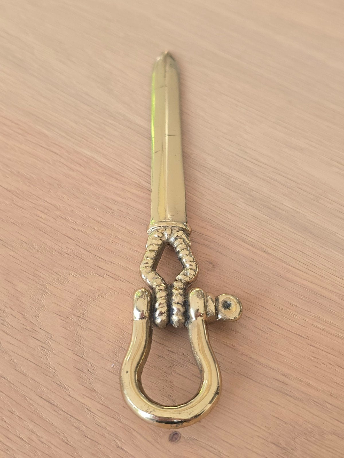 vintage antieke koperen nautische brievenopener €15, Ophalen of Verzenden, Koper